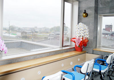 足湯ルームの様子